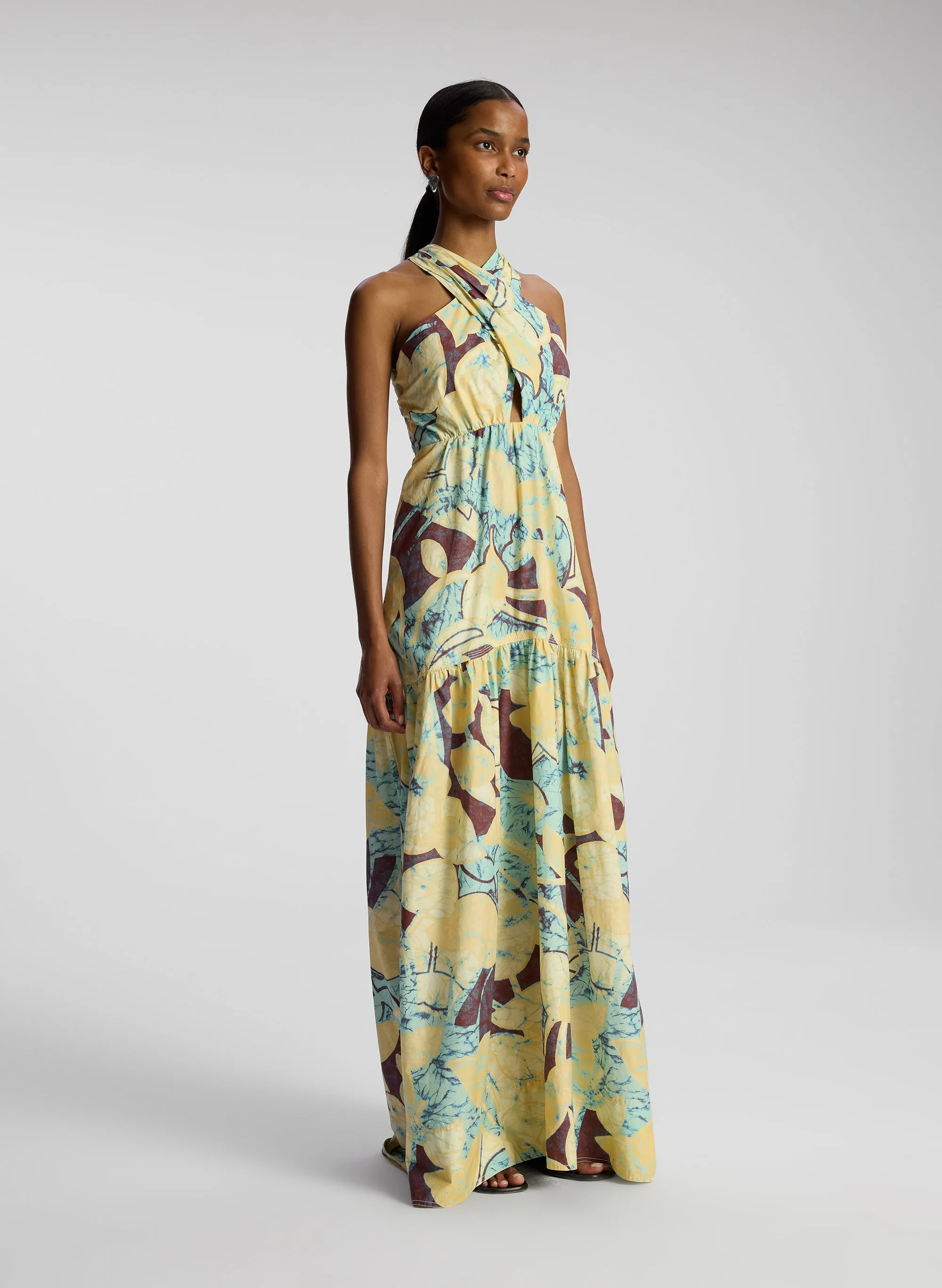 Veronica Cotton Poplin Maxi Dress