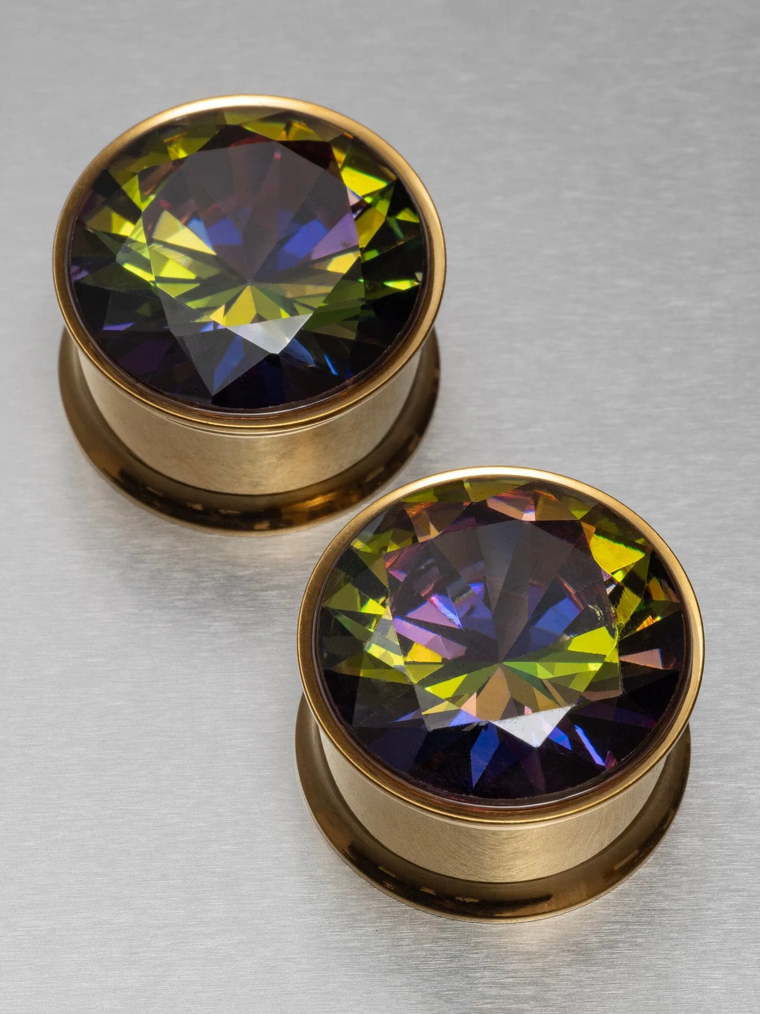 Vitrail Big Bling Internally Threaded Steel Plugs