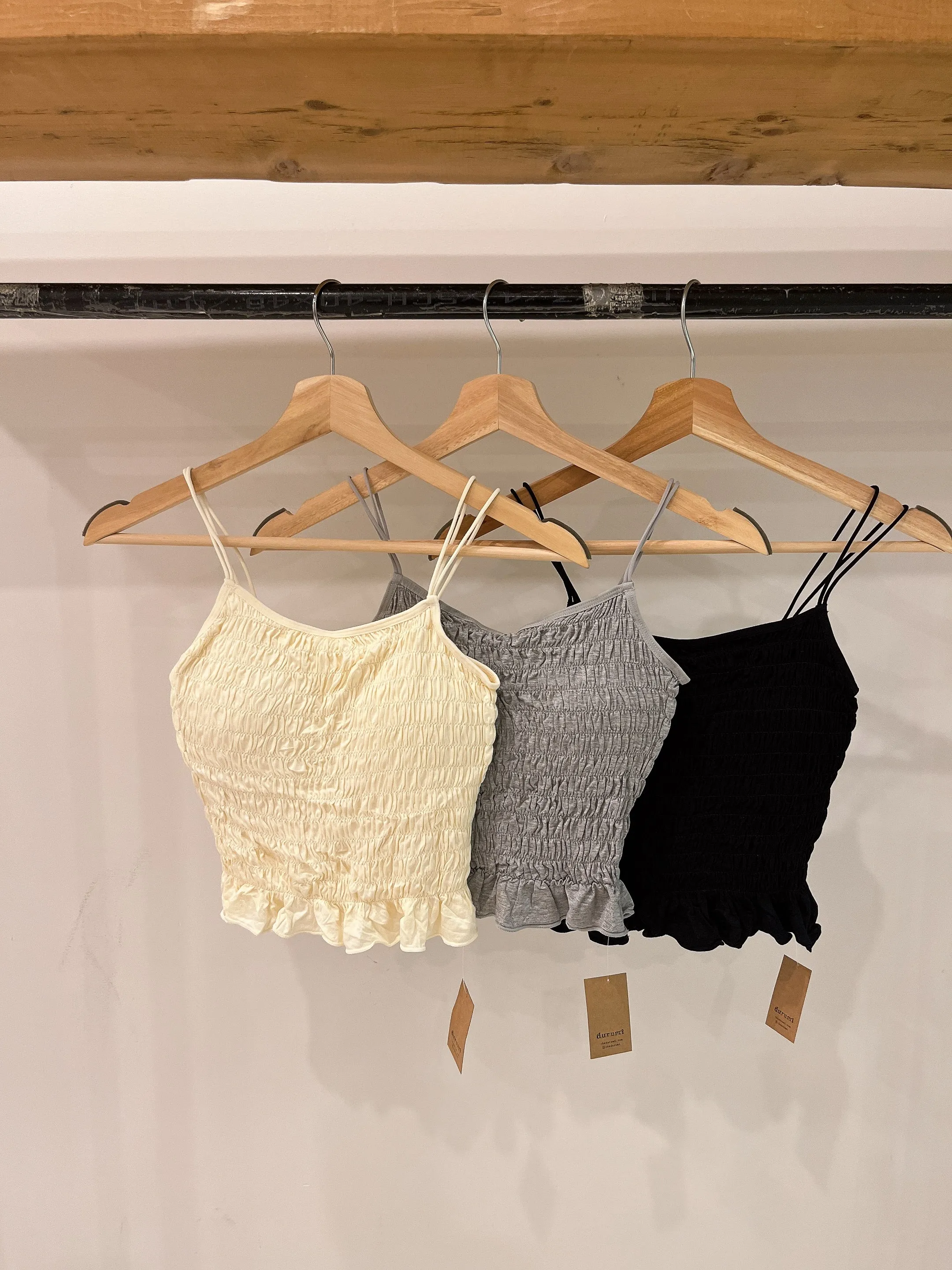 WIKEN Smocked tank top