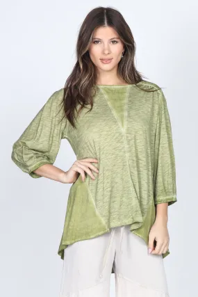 Woven Puff Sleeves Blouse Woven Puff Sleeves Blouse