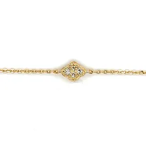 Yellow Gold Cross Cut Diamond Bracelet Yellow Gold Cross Cut Diamond Bracelet